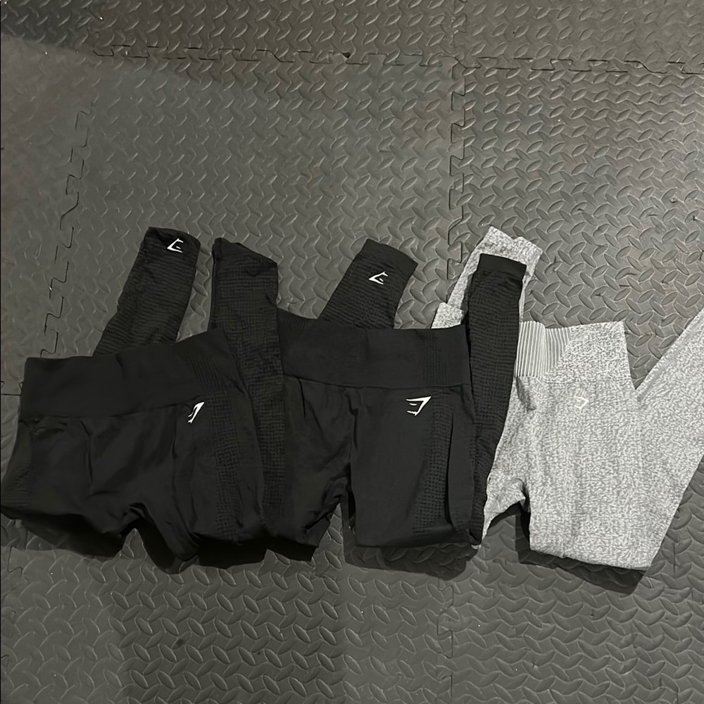Black and Gray Leggings Gymshark